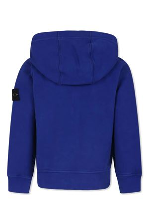 blue cotton hoodie STONE ISLAND KIDS | 811660720V0022